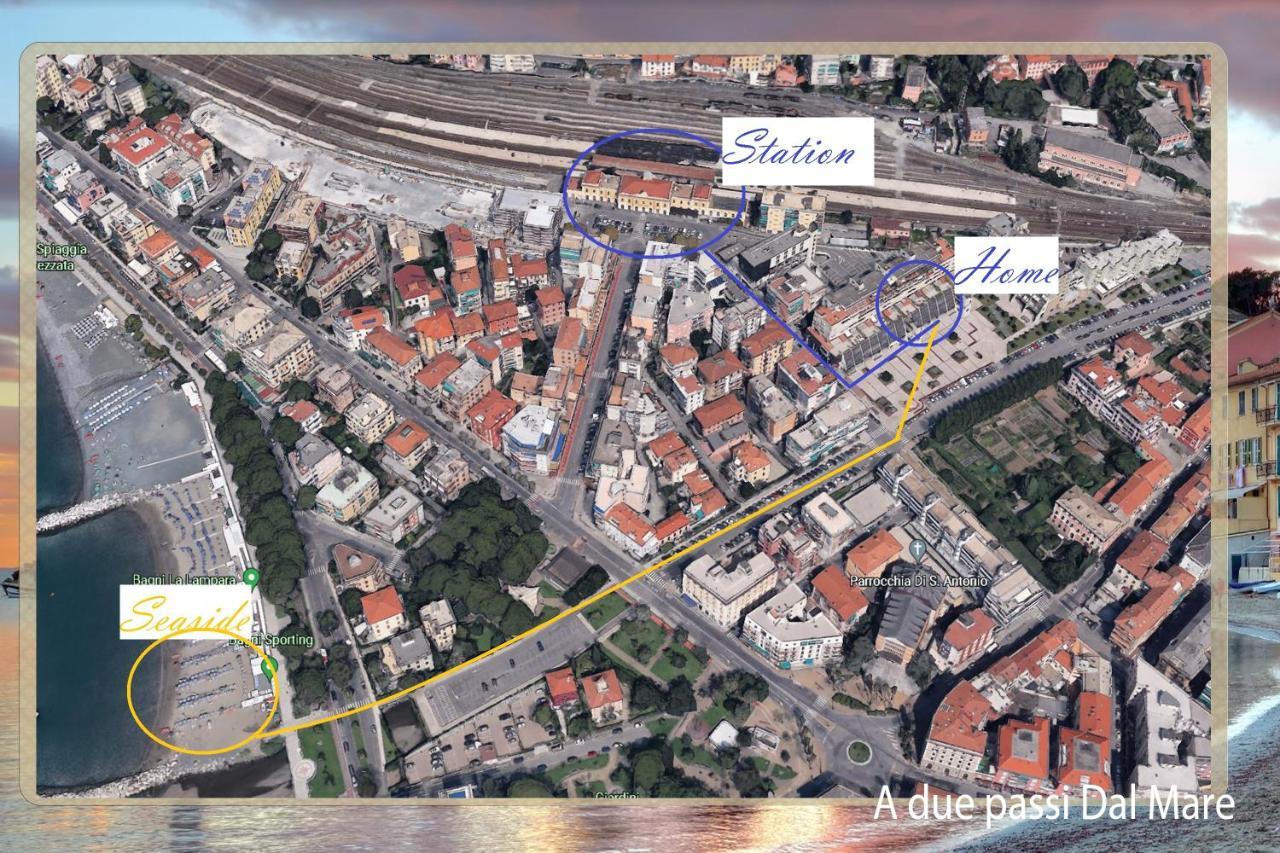 A Due Passi Dal Mare Apartment Sestri Levante Bagian luar foto