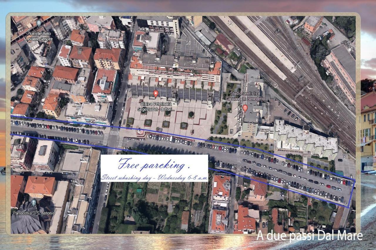 A Due Passi Dal Mare Apartment Sestri Levante Bagian luar foto